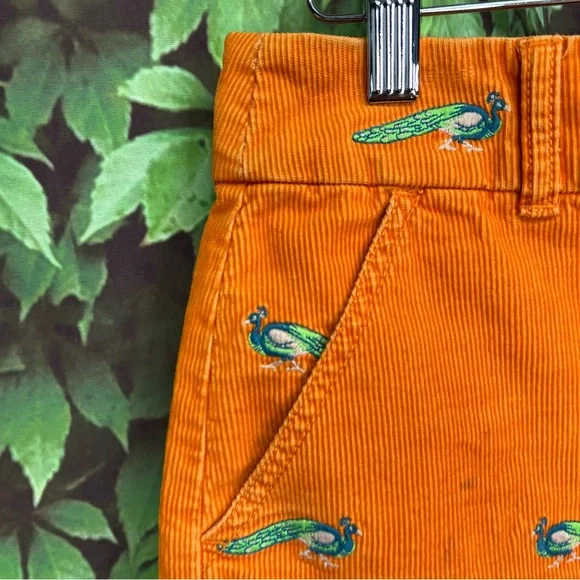 J. CREW Orange Peacock Embroidered Corduroy Miniskirt, 4 - Picture 4 of 9